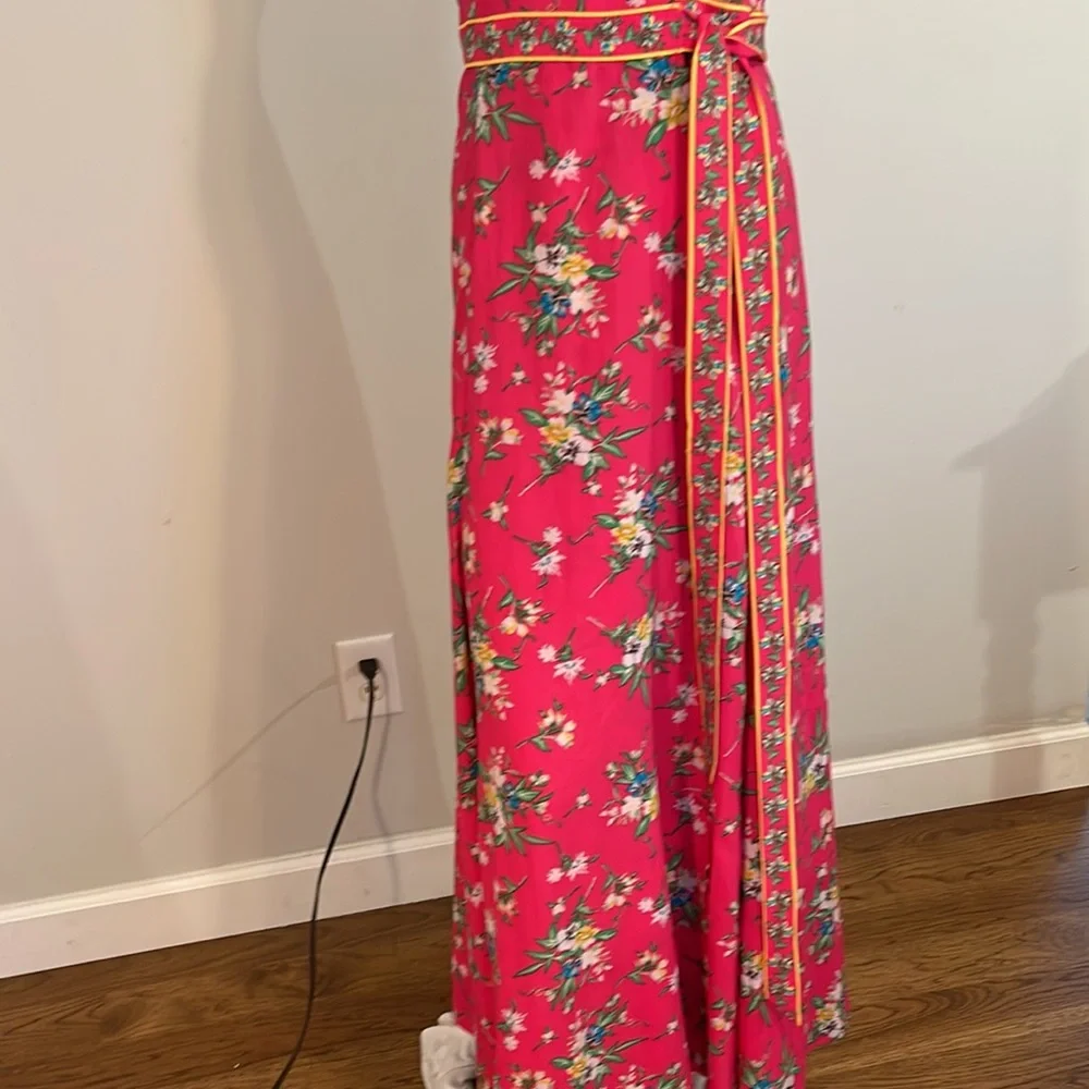 NWT New York & Company Women’s Sleeveless Maxi Wrap Around Floral Dress Size S - Picture 5 of 9